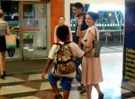 Drica Moraes passeia com o filho, Matheus, e o marido em shopping. Veja fotos!