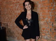 Fernanda Souza alia blazer e lingerie ao lançar programa com Luan Santana. Fotos
