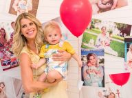 Karina Bacchi comemora 1 ano do filho, Enrico, com festa temática: 'Aquarela'