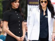 Clássico ou despojado? Meghan Markle usa preto em looks diferentes no mesmo dia