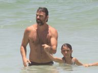 Marcelo Faria curte praia com a filha, Felipa: 'Te amo, meu Rio'