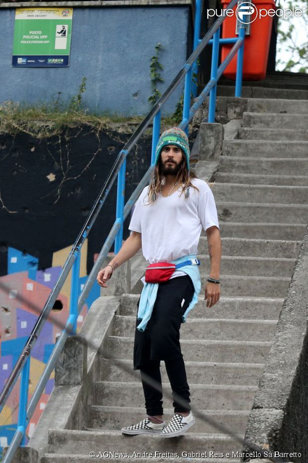 Confira fotos do dia de Jared Leto no Rio de Janeiro, nesta segunda-feira, 20 de outubro de 2014