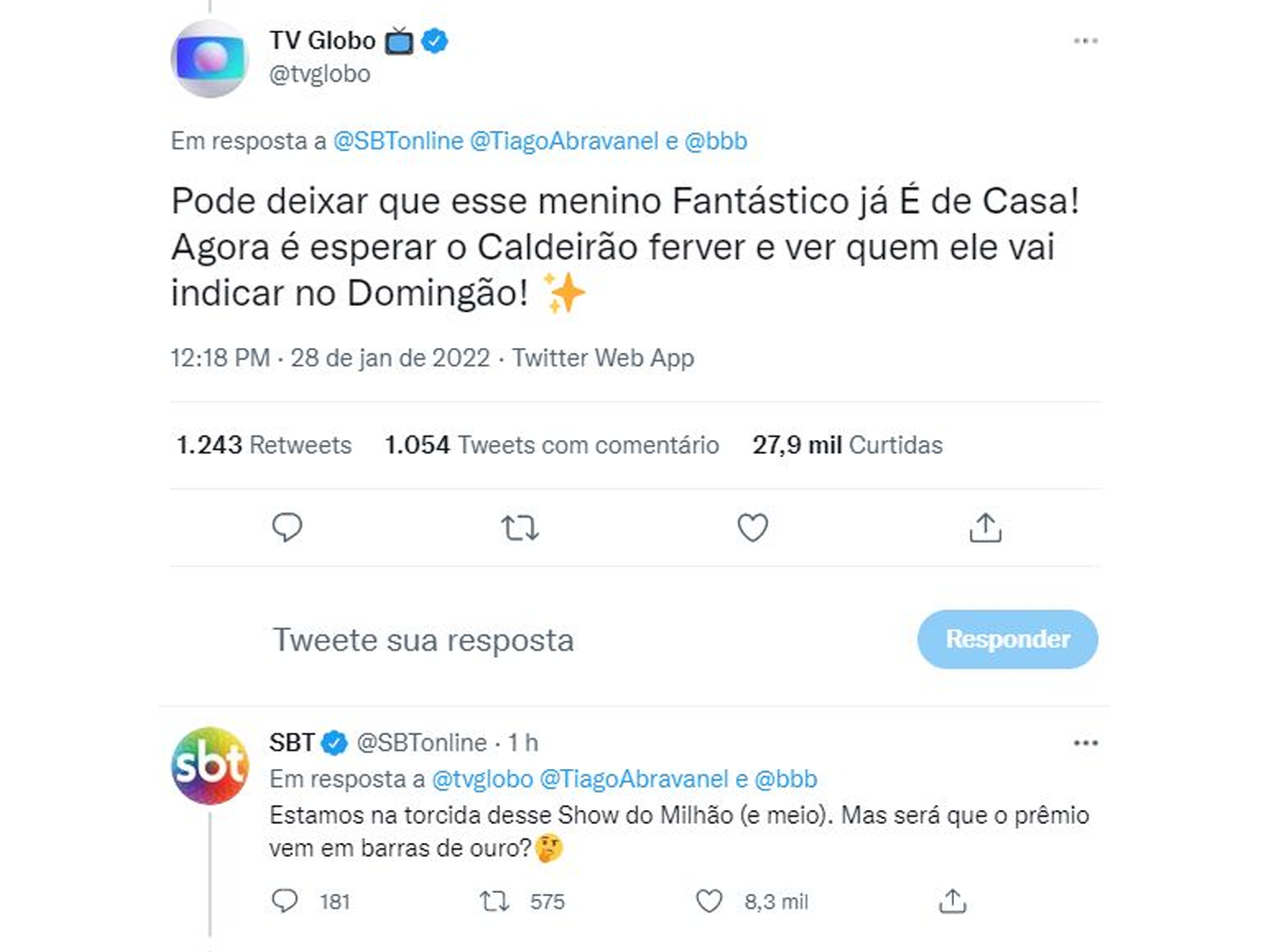 Foto Lideran A De Tiago Abravanel Rendeu Intera O Hist Rica Entre Tv