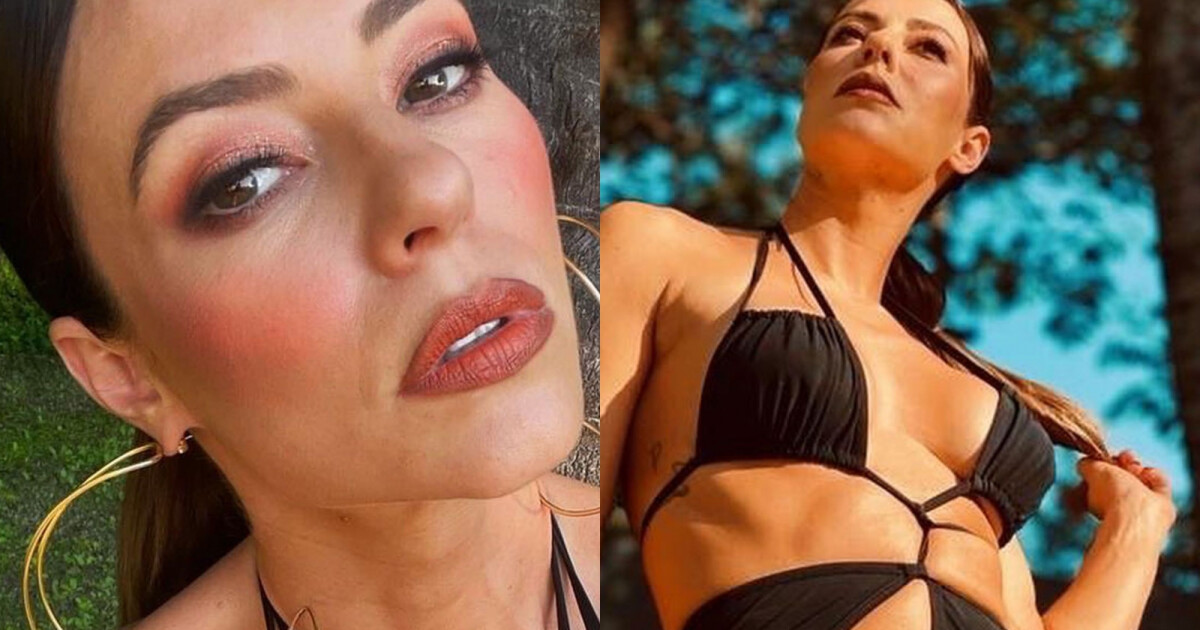 Paolla Oliveira dispensa lingerie e deixa corpo em evidência look