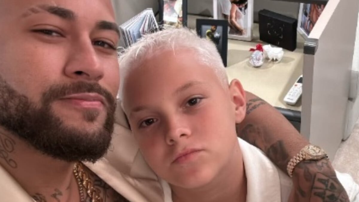 Foto Cabelo Novo Neymar E O Filho Davi Lucca Descolorem Cabelo