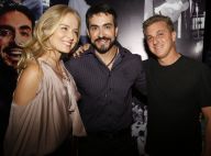 Angélica e Luciano Huck posam com padre Fábio de Melo em lançamento de livro