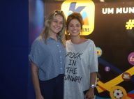 Fernanda Gentil e a mulher, Priscila Montandon, curtem show de Sandy, no Rio