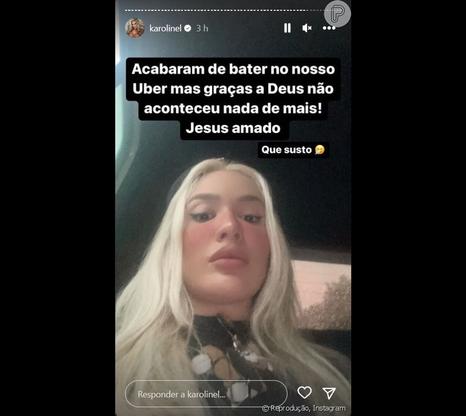 Karoline Lima Influenciadora Sofre Acidente Em Carro De Aplicativo