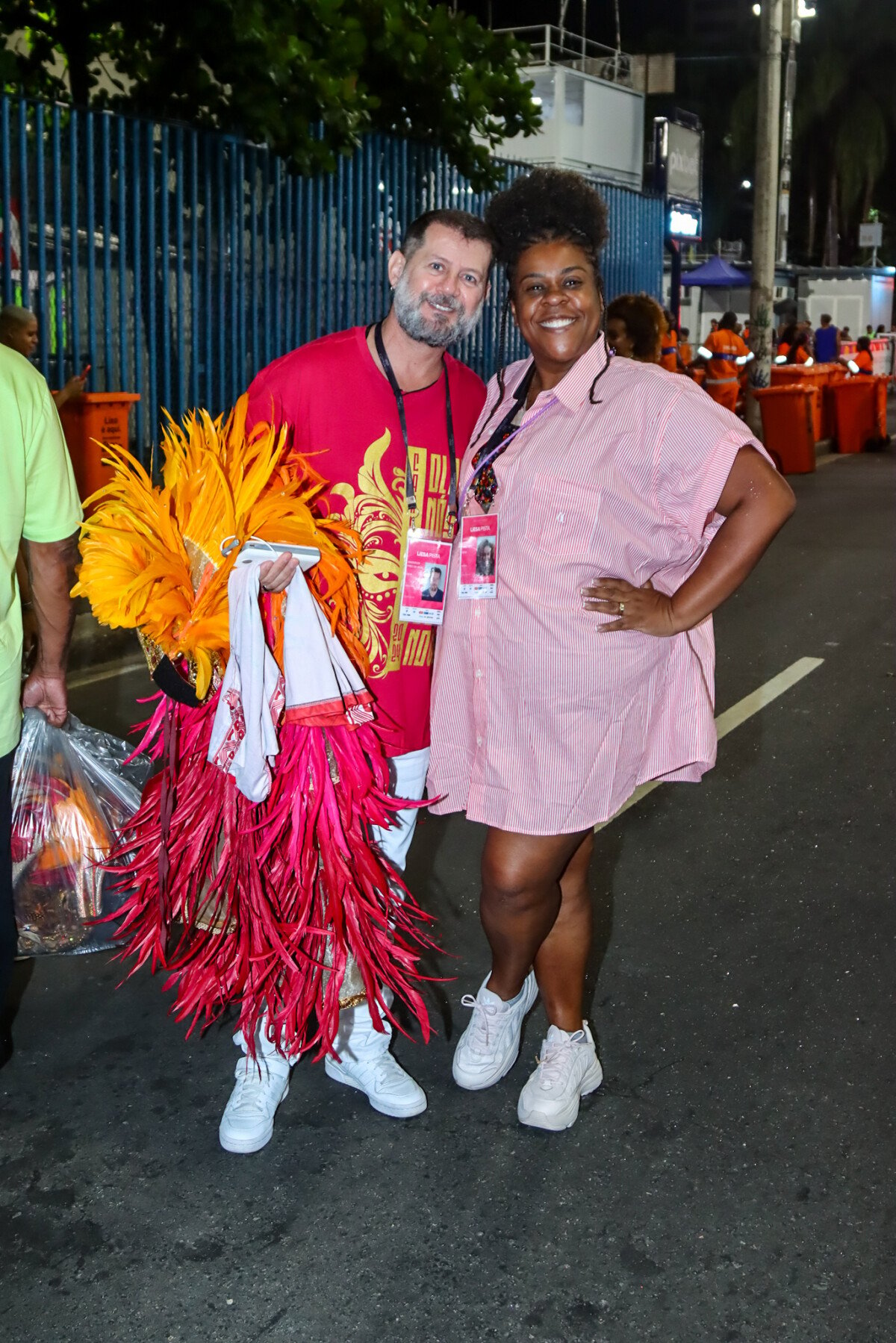 Foto Desfile das Campeãs 2024 Cacau Protásio chegou à Sapucaí