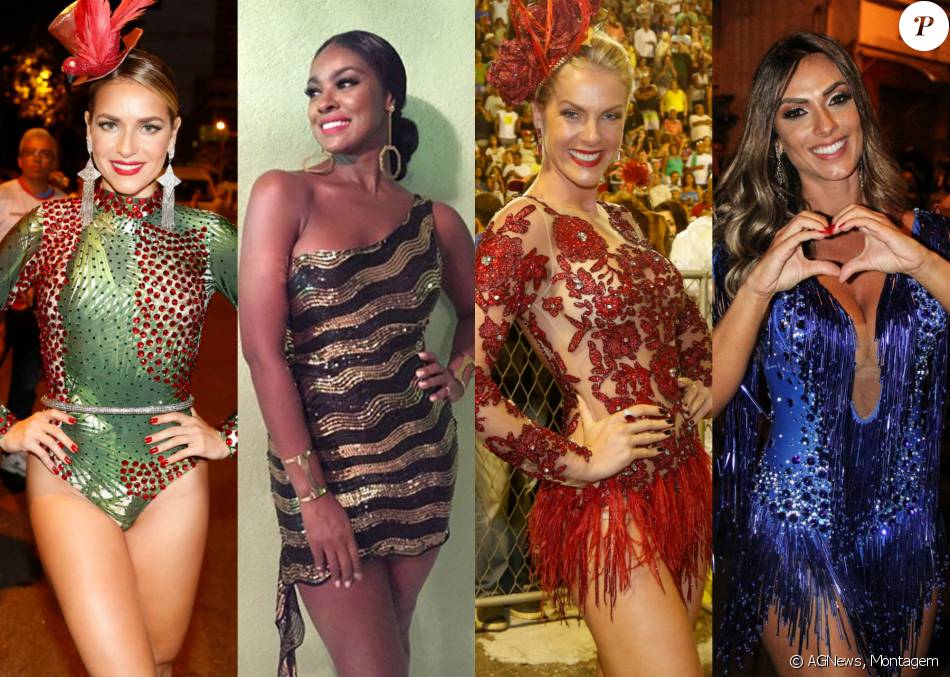Famosas capricham nas fantasias para brilharem nos ensaios das escolas de samba no Carnaval 2016