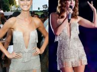 Renata Kuerten repete em ensaio da Grande Rio vestido usado por Sophia Abrahão