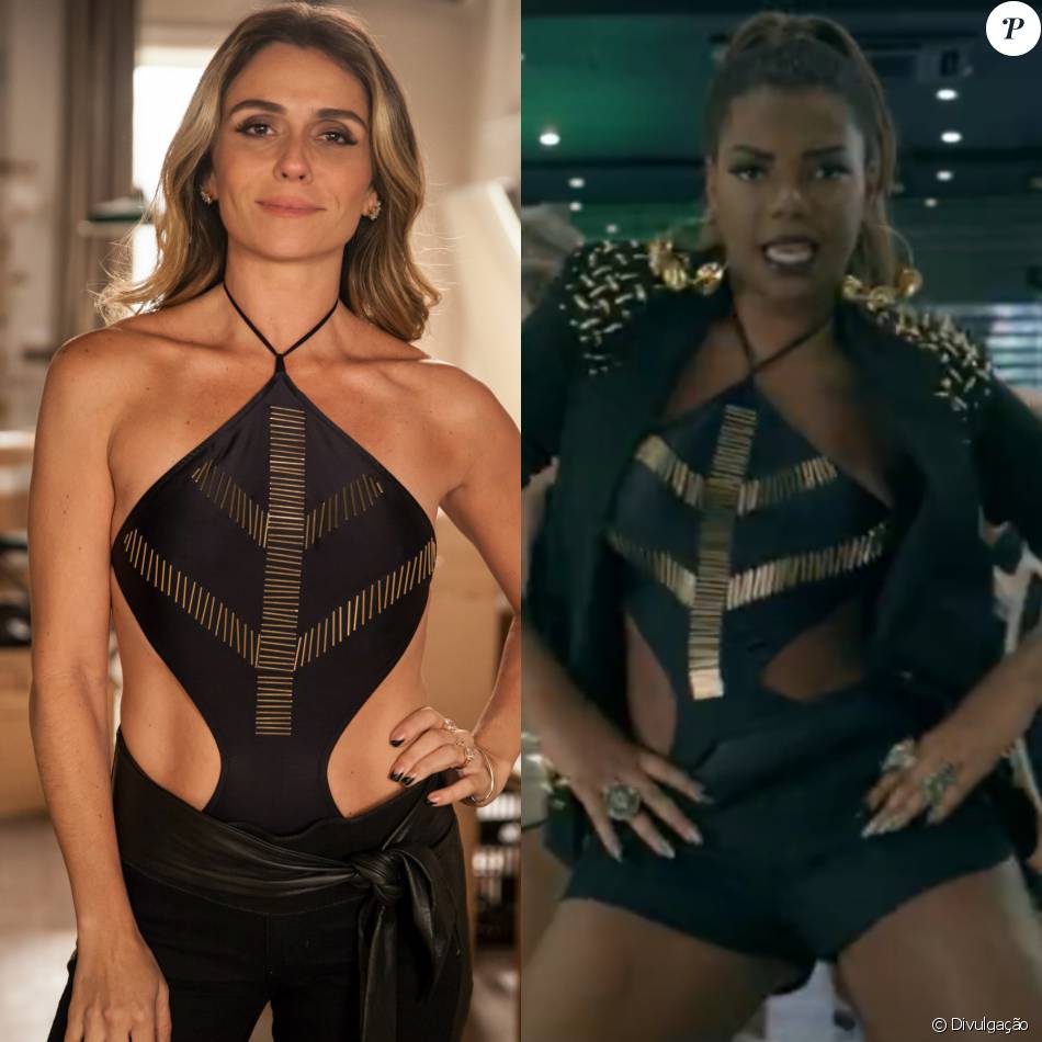 Giovanna Antonelli usou a body durante as gravações de 'A Regra do Jogo', enquanto Ludmilla escolheu a peça para o figurino do clipe '24 Horas por Dia'