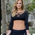 Eliana é adepta da musculação e da corrida para manter a silhueta enxuta