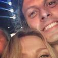 Eliana curtiu o show dos Rolling Stones ao lado do namorado, Adriano Ricco