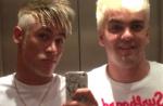 Neymar radicaliza no visual e pinta barba, bigode e cabelo de loiro