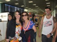 Wanessa Camargo se diverte rodeada de fãs em aeroporto no Rio de Janeiro. Fotos!