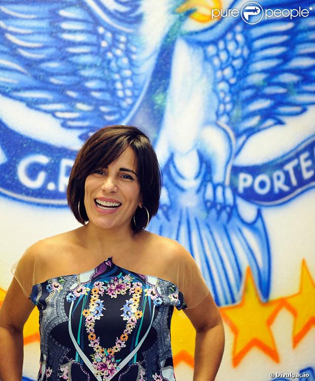 Gloria Pires vai desfilar pela Portela em 2014. A escola vai levai para a Marquês de Sapucaí uma escultura de 18 metros