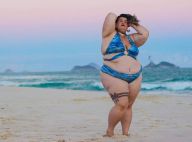 De biquíni, dançarina plus size de Anitta estrela campanha de moda praia. Fotos!