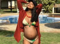 Aline Dias mostra barriga de gravidez aos seis meses: 'Me sentindo iluminada'