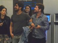 Renato Góes vai a cinema com Thaila Ayala, Daniel de Oliveira e Sophie Charlotte
