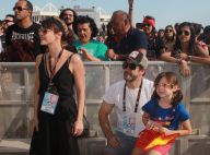 Débora Falabella curte shows com Murilo Benício e a filha, Nina, no Rock in Rio