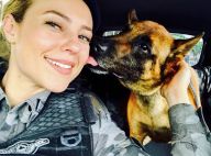Paolla Oliveira se despede de cão policial ao gravar 'A Força do Querer': 'Iron'