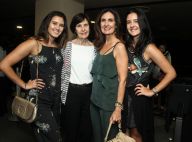 Fátima Bernardes vai com as filhas, Laura e Beatriz, e a mãe, Eunice, ao teatro