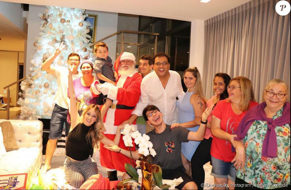 Viúva de Marcelo Rezende, Luciana Lacerda passou o Natal com o apresentador Geraldo Luis