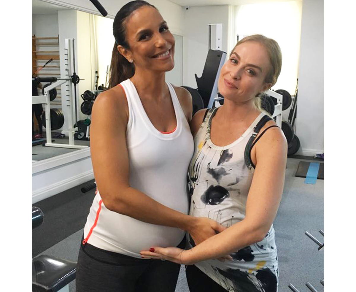 Foto Ang Lica Colocou Uma Barriga Falsa Para Malhar Ivete Sangalo