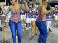 Ellen Rocche desfila em ensaio técnico da Rosas de Ouro de calça jeans. Fotos!
