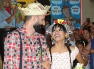Ex-BBB Gleici se casa com o namorado, Wagner, em festa junina no Rio. Fotos!