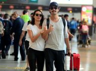 Sintonia fashion! Rodrigo Santoro e Mel Fronckowiak usam looks parecidos. Fotos!