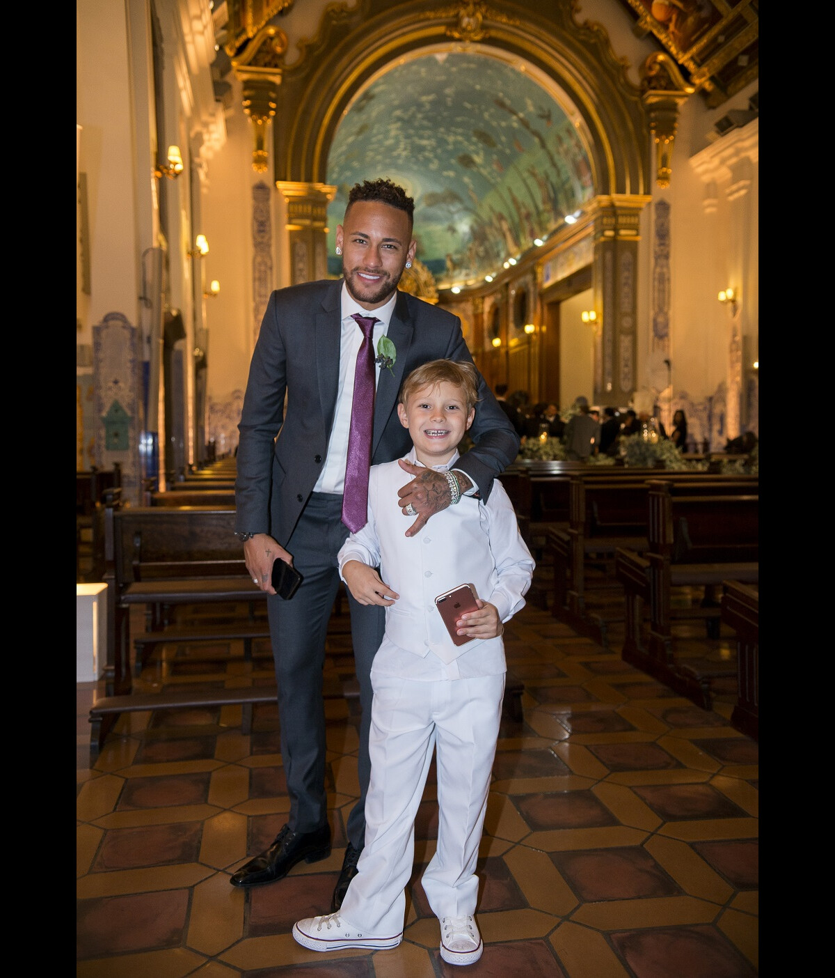 Foto Davi Lucca visitou o pai Neymar durante a concentração em