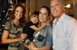 Rafa Justus prestigia a irmã acompanhada por Ticiane Pinheiro e Roberto Justus