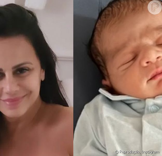 Filho de Viviane Araujo atriz exibe momento em que amamenta o bebê