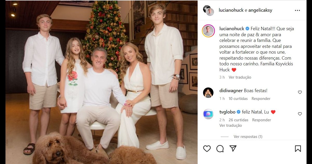 Ang Lica Luciano Huck E Os Filhos Combinaram O Look Para Tradicional