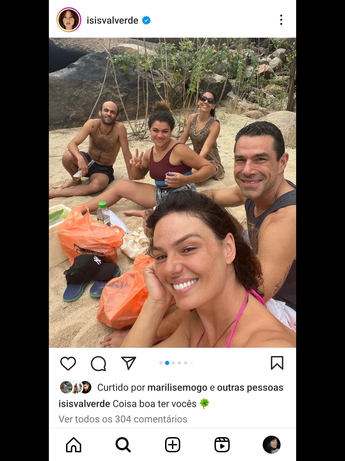 Foto Isis Valverde Mostrou Foto O Namorado E Amigos Mostrando Que