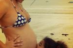 Lara, segunda filha de Samara Felippo, já recebe famosos na maternidade