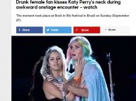Fã que apertou bumbum de Katy Perry recebe críticas de imprensa internacional