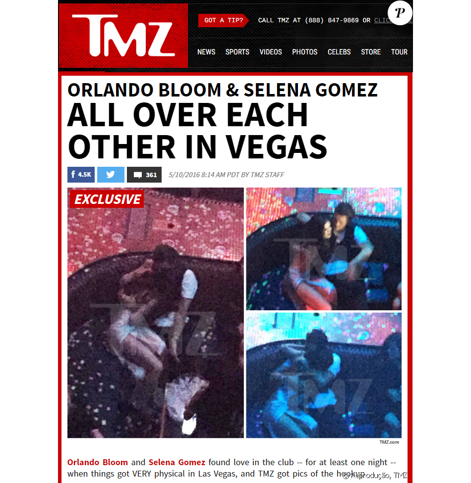 Selena Gomez e namorado de Katy Perry, Orlando Bloom, são vistos juntos em after party da cantora
