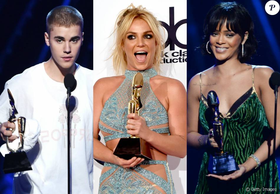 Justin Bieber, Britney Spears e Rihanna foram um dos artistas premiados no ' Billboard Music Awards 2016, neste domingo, 22 de maio de 2016
