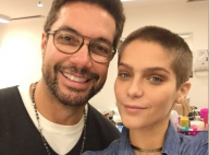 Isabella Santoni surge de cabeça raspada ao lado de cabeleireiro: 'Careca'