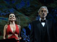 Sob o olhar do namorado, Paula Fernandes canta com Andrea Bocelli. Veja fotos!