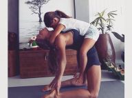 Grazi Massafera faz yoga com a filha e Sofia exibe flexibilidade em exercícios