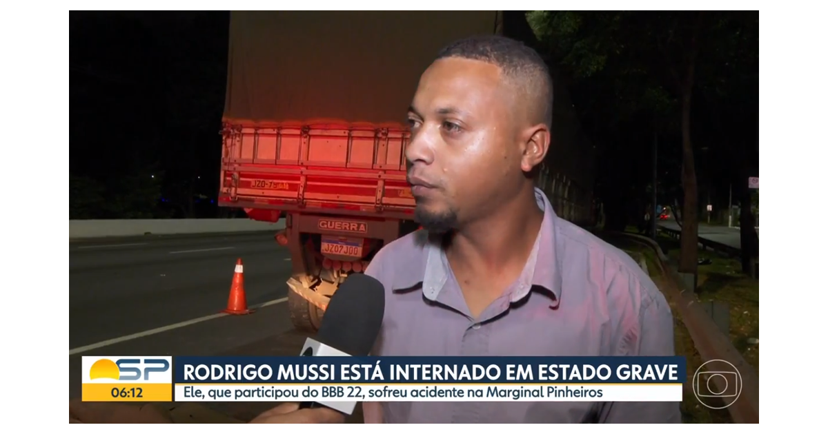 Motorista Do Carro Onde Rodrigo Mussi Estava Foi Responsabilizado Por