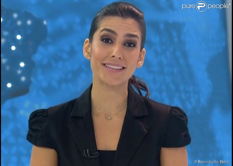 Ticiane apresentadora do jornal da band