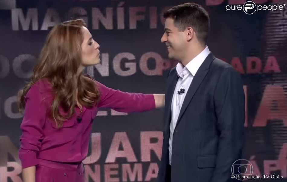Poliana Abritta comemorou a estreia de Evaristo Costa no 'Fantástico': 'Seja muito bem-vindo, meu querido'