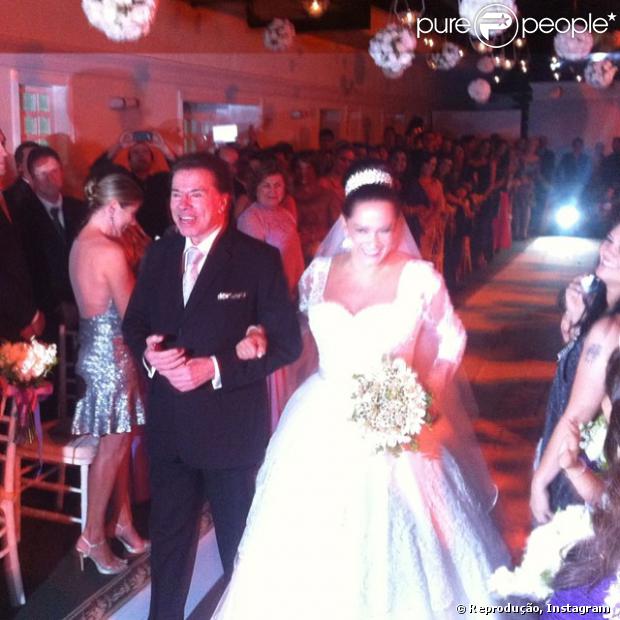 Silvia Abravanel, filha de Silvio Santos, se casa com o cantor Kleyton, da dupla Téo &amp; Edu, em 6 de dezembro de 2013