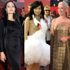 Angelina Jolie, Björk, Lizzy Gardiner e mais! Veja as famosas que passaram no tapete vermelho do Oscar com looks inusitados