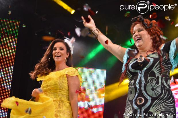 Ivete Sangalo dança frevo em DVD da cantora pernambucana Nena Queiroga, 'Pernambuco para o mundo', em 16 de fevereiro de 2014